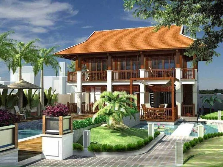 Đậm bản sắc vùng cao với mẫu nhà sàn tây nguyên