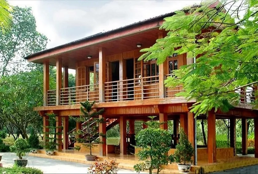 Gợi ý các mẫu nhà sàn gỗ thiết kế ấn tượng