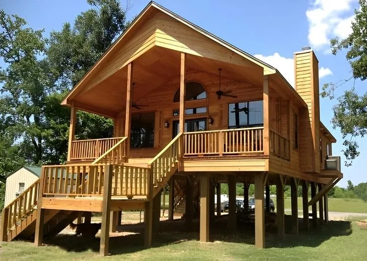 Tiết kiệm chi phí với mẫu nhà sàn cấp 4 hiện đại