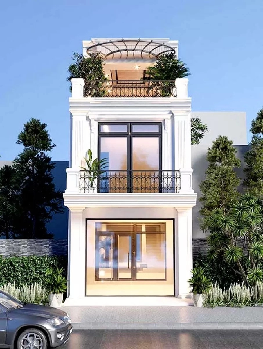 Xem ngay mẫu nhà ống 2 tầng 1 tum 4 phòng ngủ tiện nghi đủ đầy