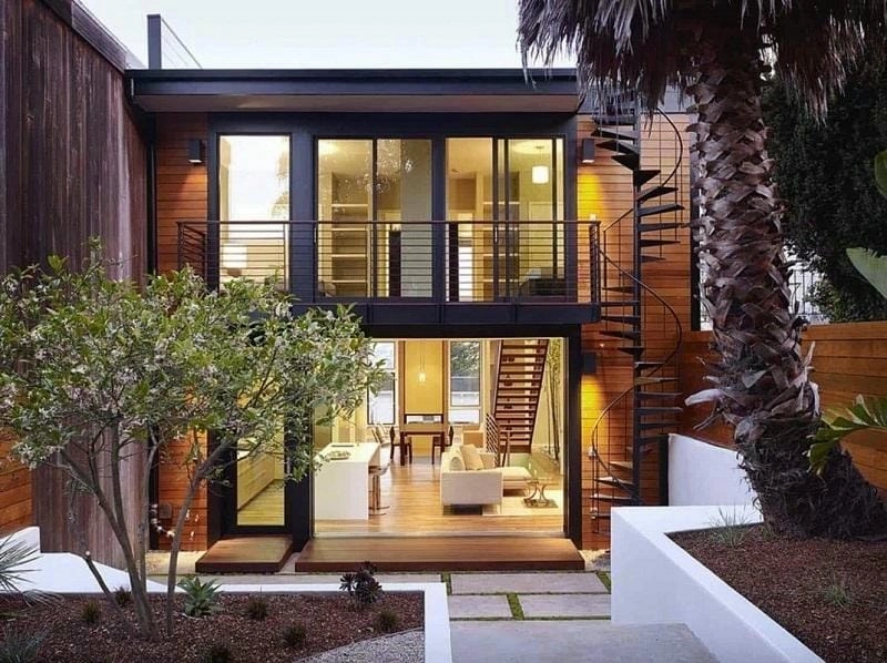 mẫu nhà tiền chế nhỏ gọn phù hợp đất hẹp thiết kế thông minh