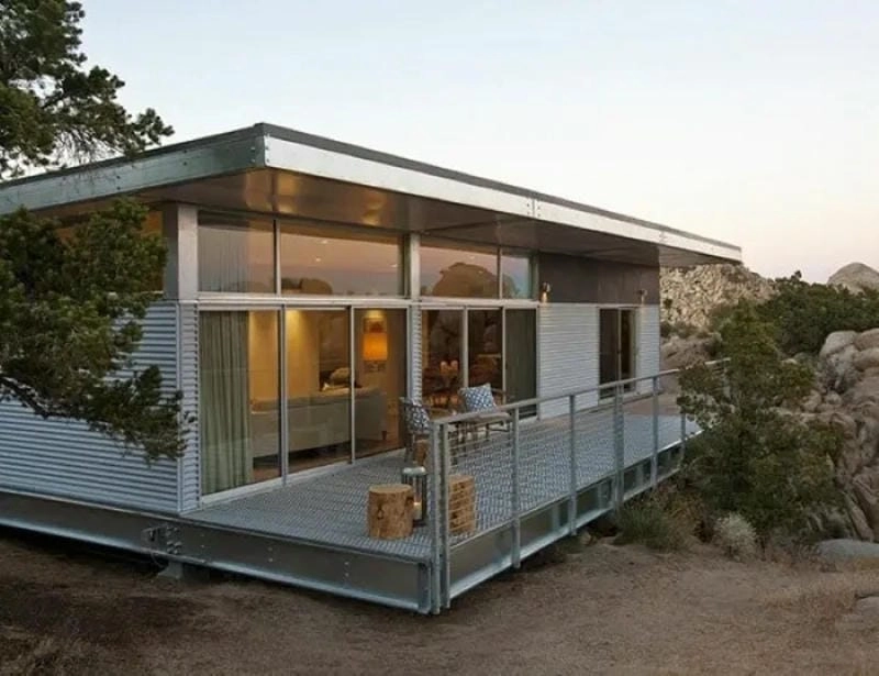 mẫu nhà tiền chế có gác lửng tận dụng diện tích tối đa tiện nghi