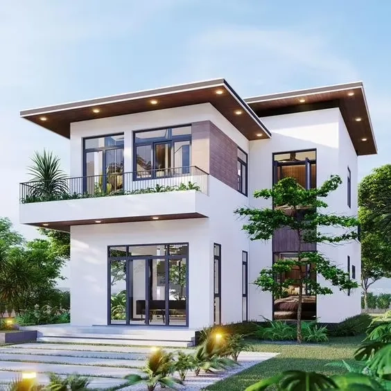 Ngắm mẫu nhà vườn đẹp nhất hiện nay 2 tầng