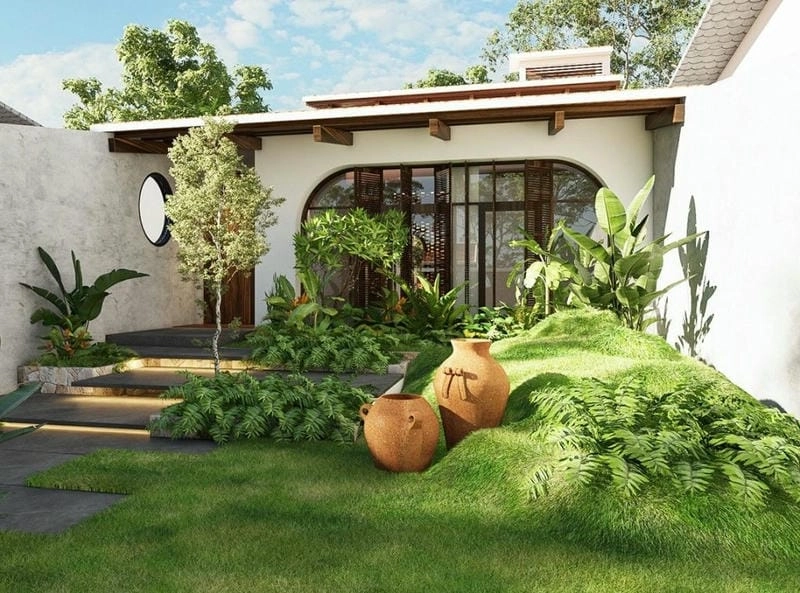 50 mẫu thiết kế nhà vườn cấp 4 đẹp tham khảo xây dựng đa dạng