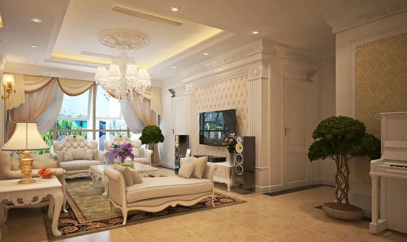 mẫu phào chỉ trần nhà xi măng bền vững tinh tế