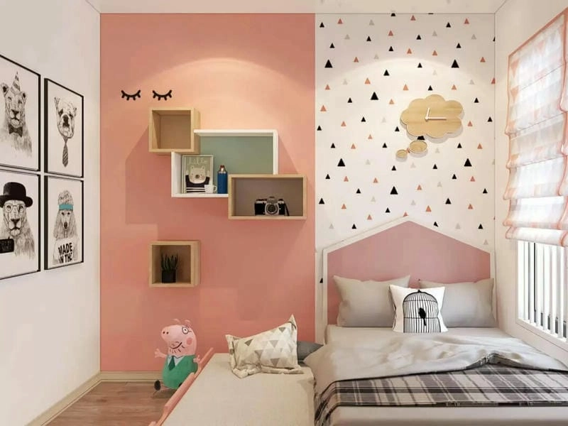 sơn nhà màu tím hồng ngọt ngào mẫu sơn nhà màu hồng