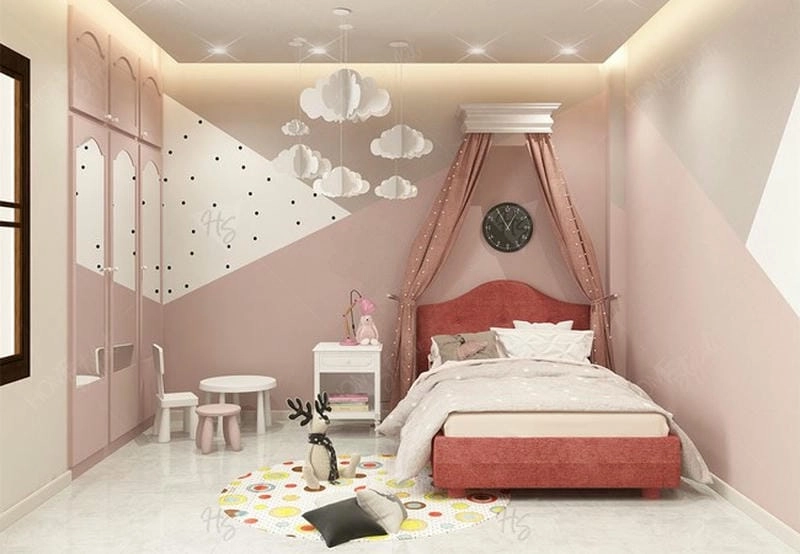 sơn nhà màu hồng tím nhạt tinh tế mẫu sơn nhà màu hồng