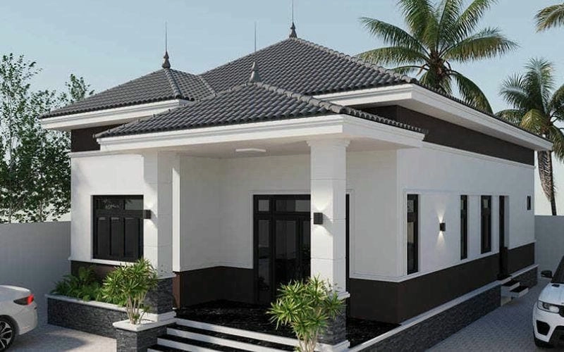 mẫu sơn nhà màu trắng gợi ý hoàn hảo cho không gian hiện đại