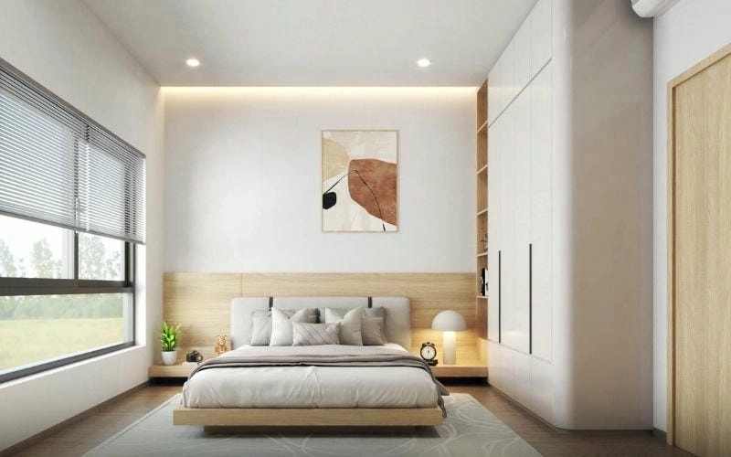 màu sơn nhà trắng kem thiết kế đơn giản sang trọng hiện đại