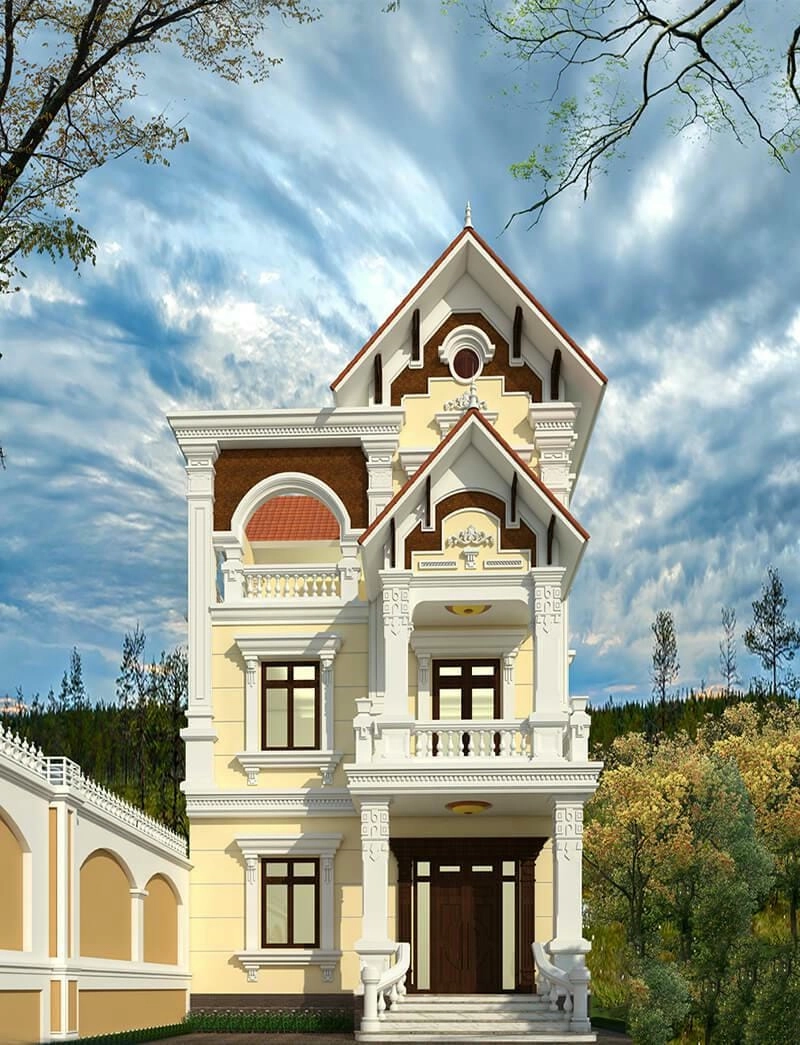 phối màu sơn mặt tiền nhà ống cho vẻ đẹp những mẫu sơn nhà ống