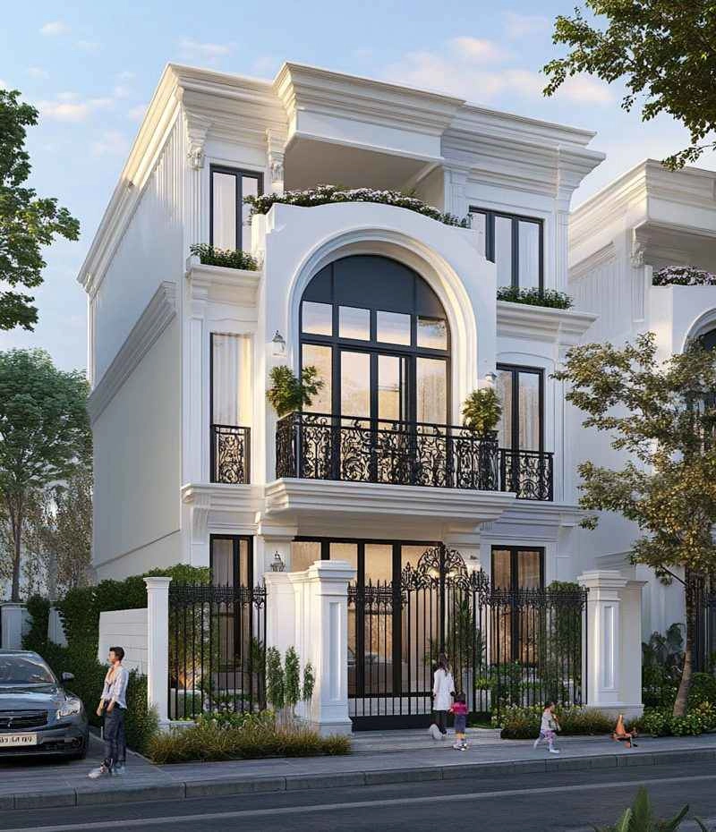 Ngắm nhìn mẫu mặt tiền nhà phố đẹp sang trọng