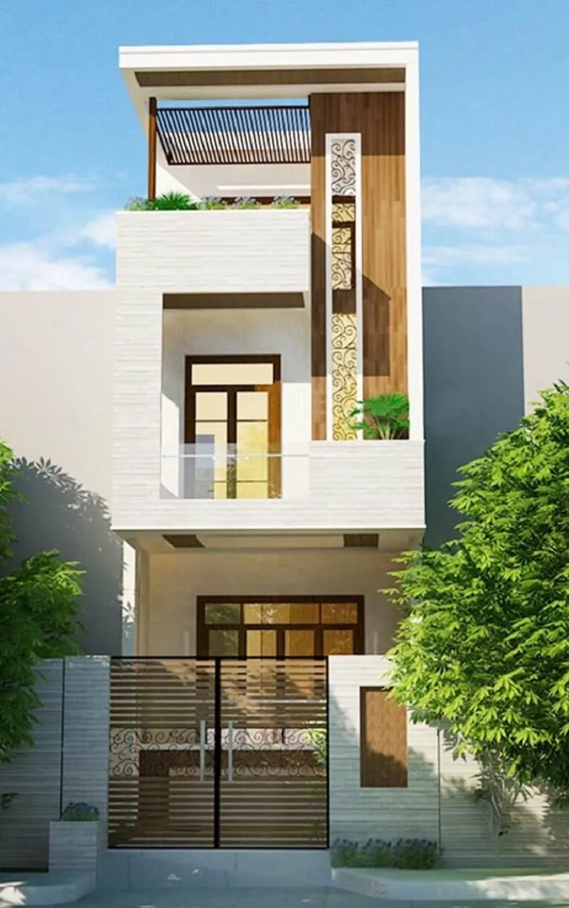 Tuyển chọn mẫu nhà ống 2 tầng 1 tum đẹp nhất hiện nay