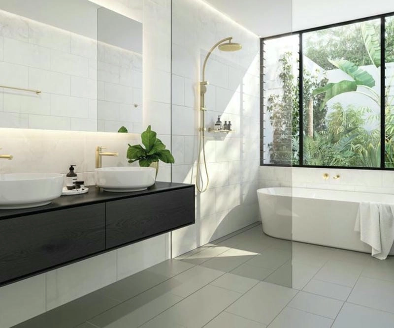 mẫu nhà tắm đơn giản đẹp nhẹ nhàng cuốn hút