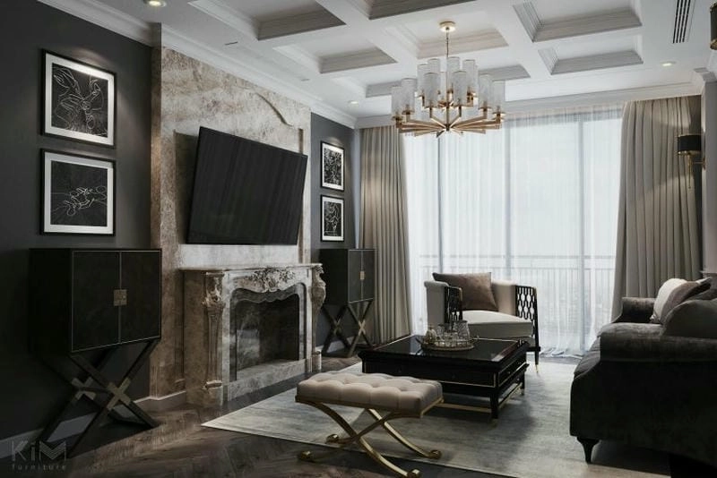 các mẫu trần nhà bê tông thiết kế hiện đại vững chãi