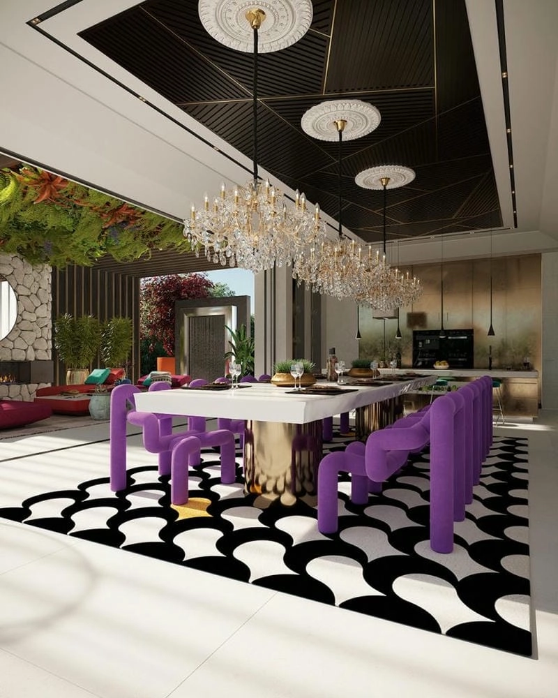 mẫu trần nhà giật cấp đẹp chiều sâu ấn tượng