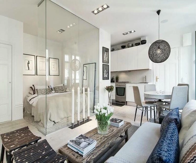 vách ngăn phòng ngủ kín cho không gian nghỉ ngơi lý tưởng