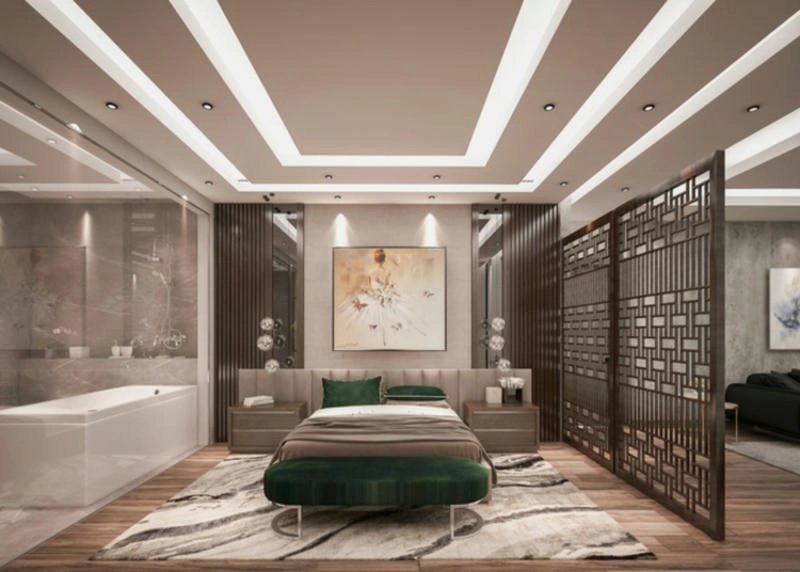 mô hình vách ngăn phòng ngủ dễ thiết kế cho không gian nhỏ