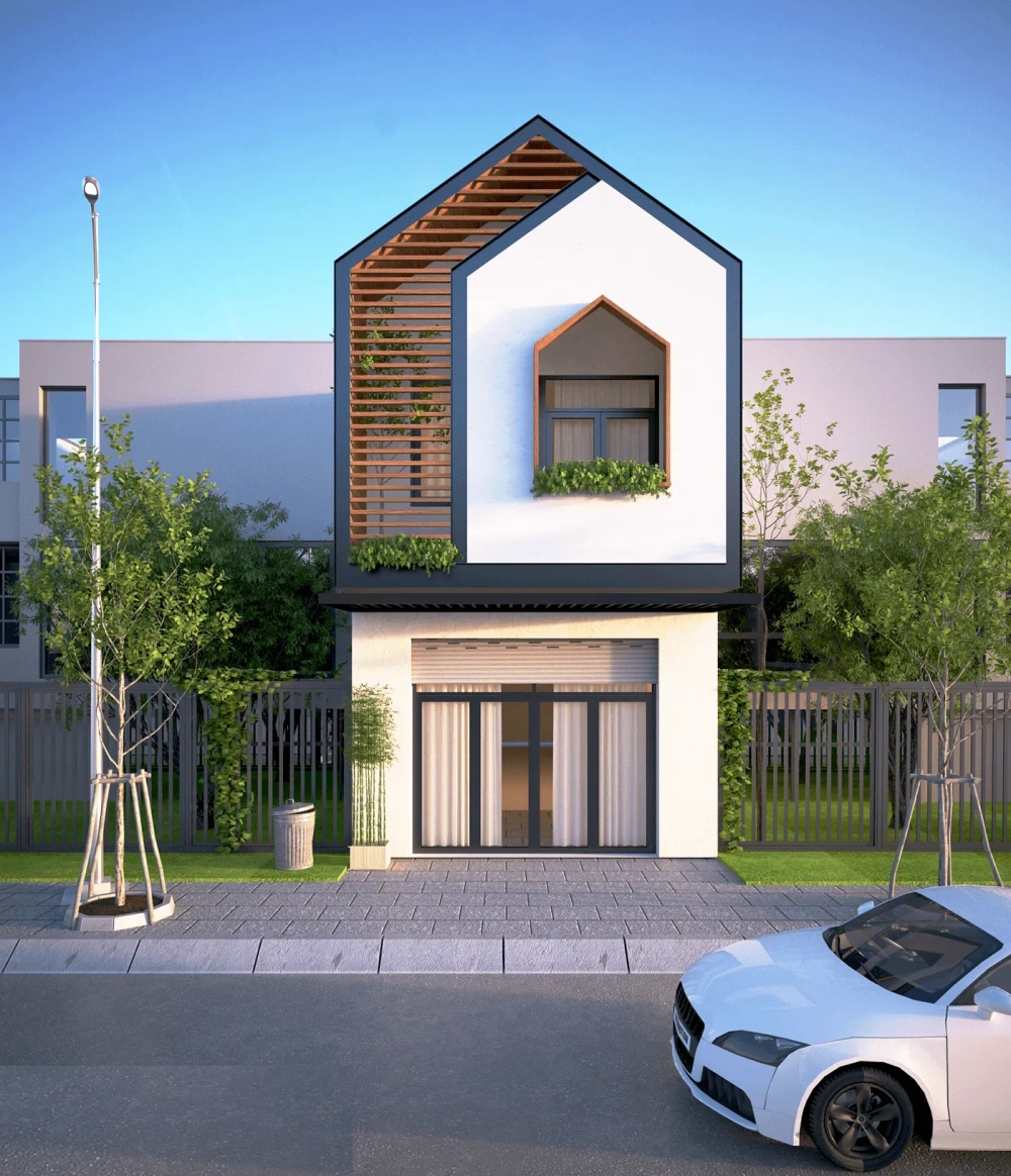 Ngắm năm 2019 mẫu nhà ống 2 tầng đẹp 2019 phong cách nhà ống hiện đại