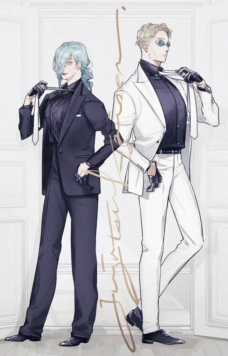 Gojo x Mei Mei thể hiện mối quan hệ hấp dẫn trong fanart