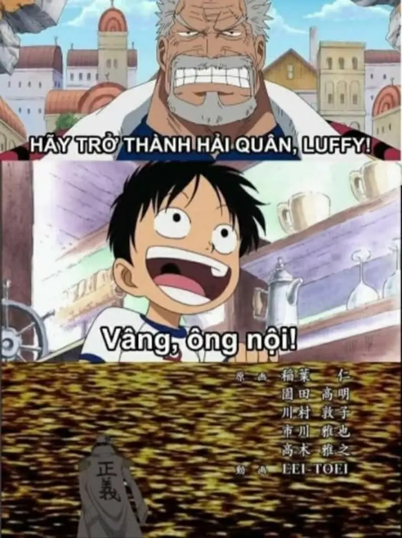 Meme One Piece giúp fan Wibu giải trí hiệu quả