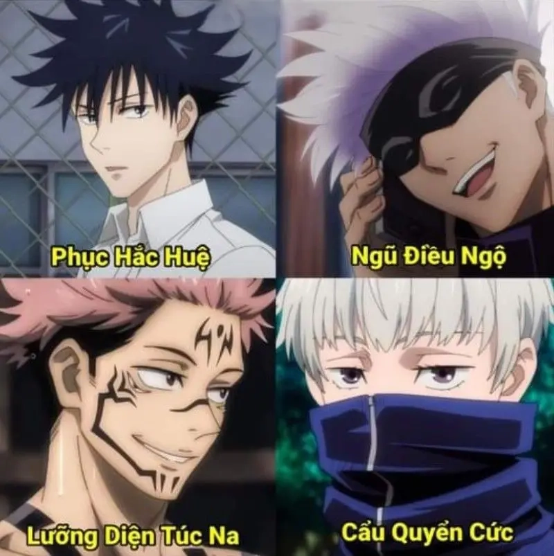Khoảnh khắc hài hước từ meme Jujutsu Kaisen cực chất trên mạng