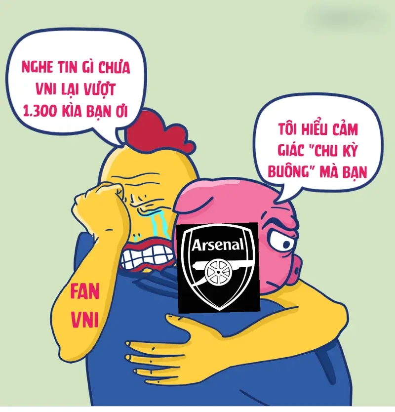 Top meme fan Arsenal khiến người xem phải bật cười