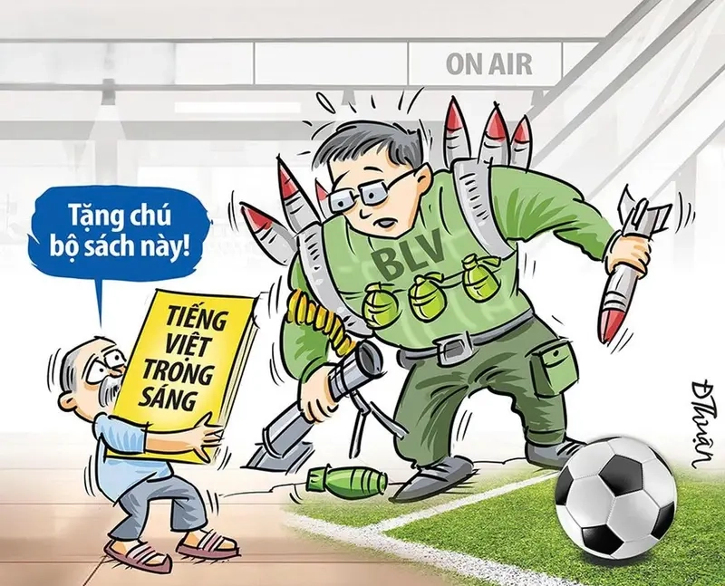 Phản ứng độc đáo của meme bình luận viên khi trận đấu gay cấn