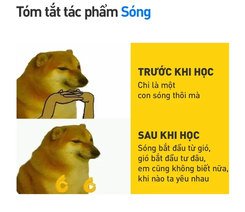 Meme các môn học vui nhộn với meme môn Văn