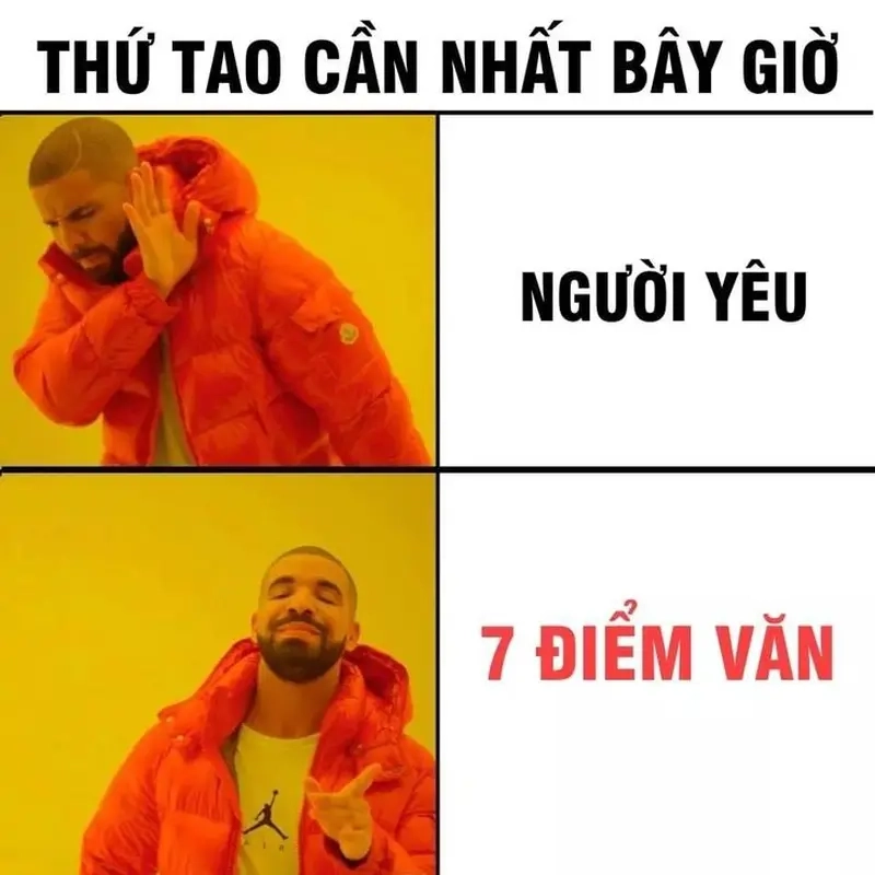 Meme môn Văn hài hước thuộc meme các môn học