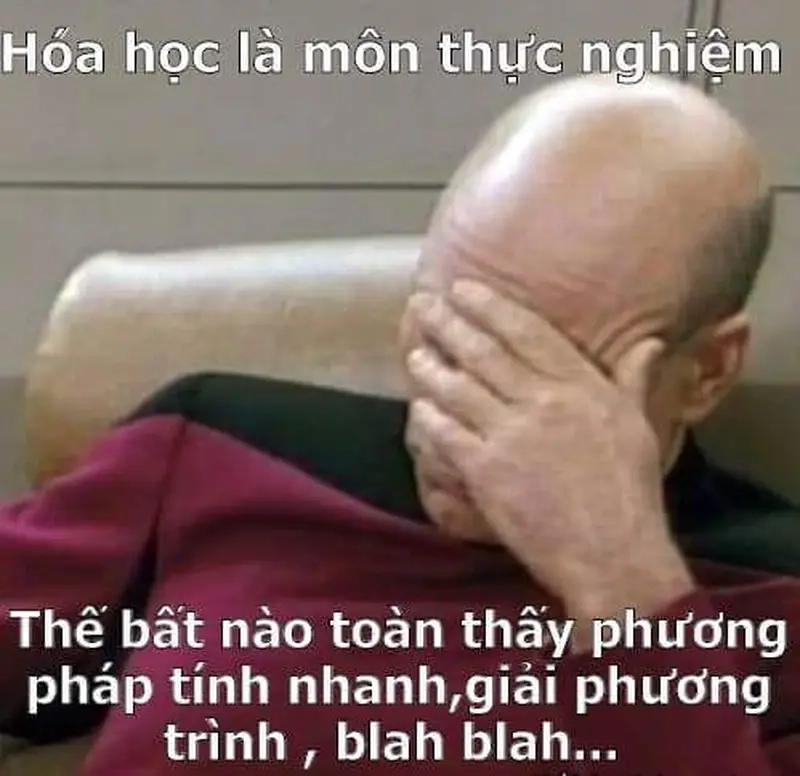 Meme môn Hóa nổi bật meme các môn học