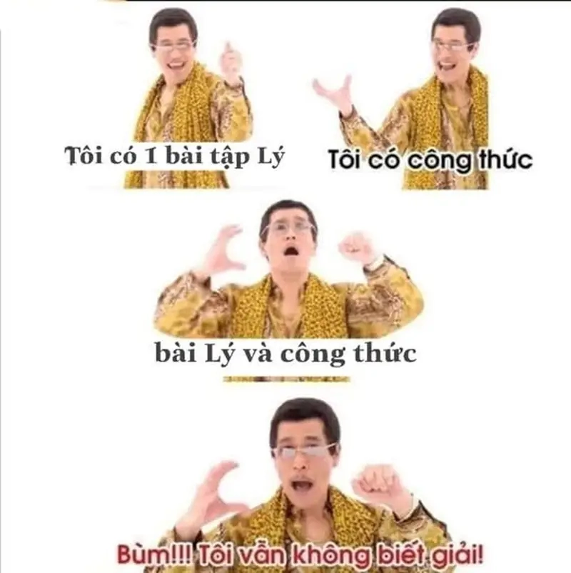 Meme môn Lý thú vị meme các môn học