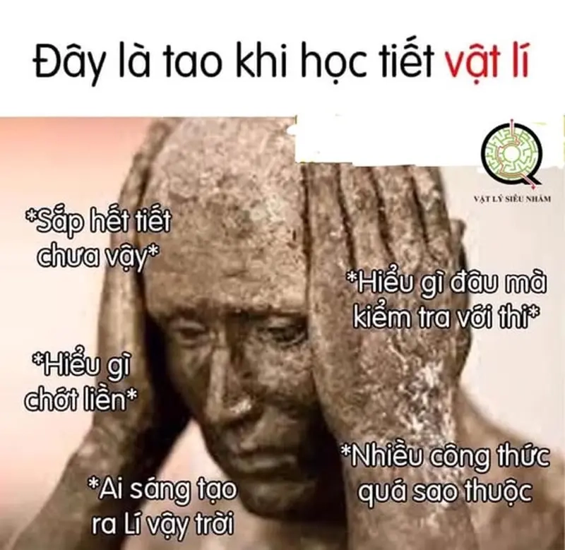 Meme môn Lý sáng tạo meme các môn học