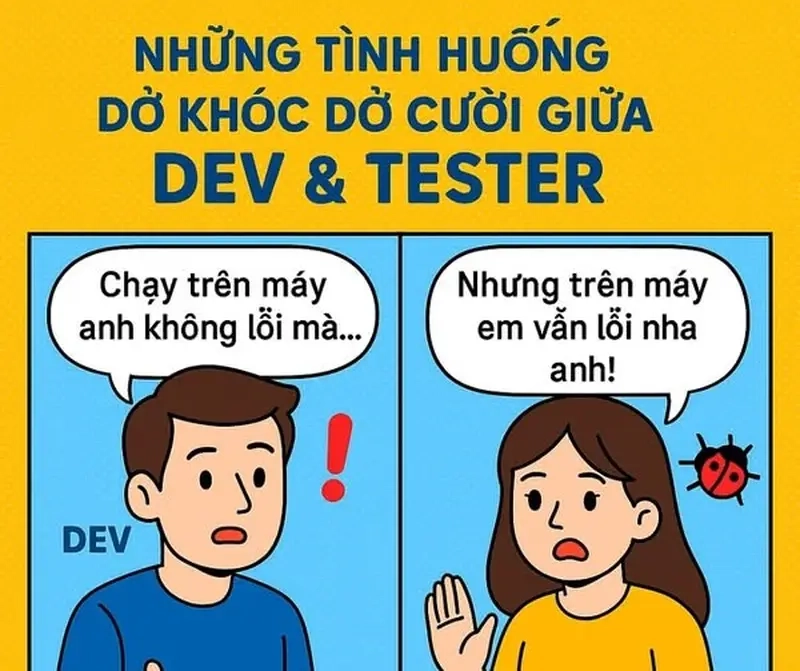 Tải meme dev và tester nhanh chóng cho cuộc trò chuyện coder thêm vui
