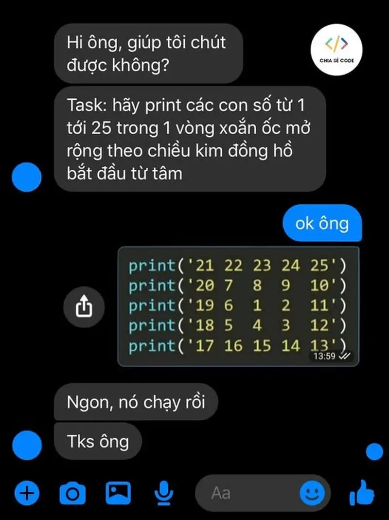 Chia sẻ meme code chạy được để kết nối cộng đồng dev trên mạng xã hội