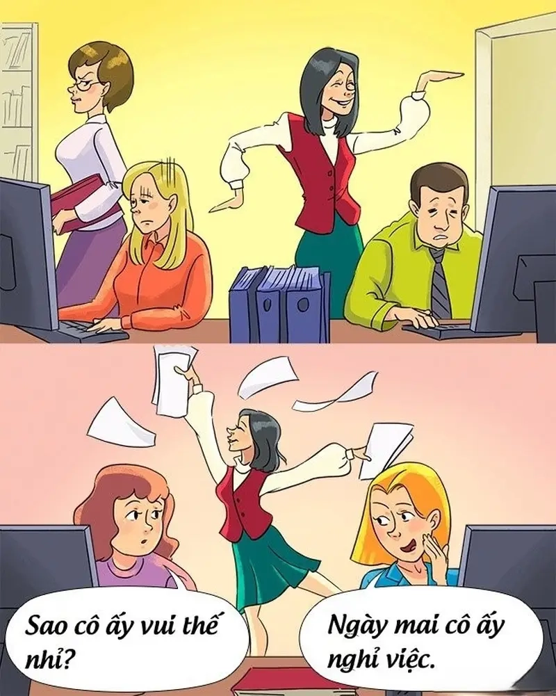 Cười nhẹ nhàng với meme văn phòng chân thật và sinh động