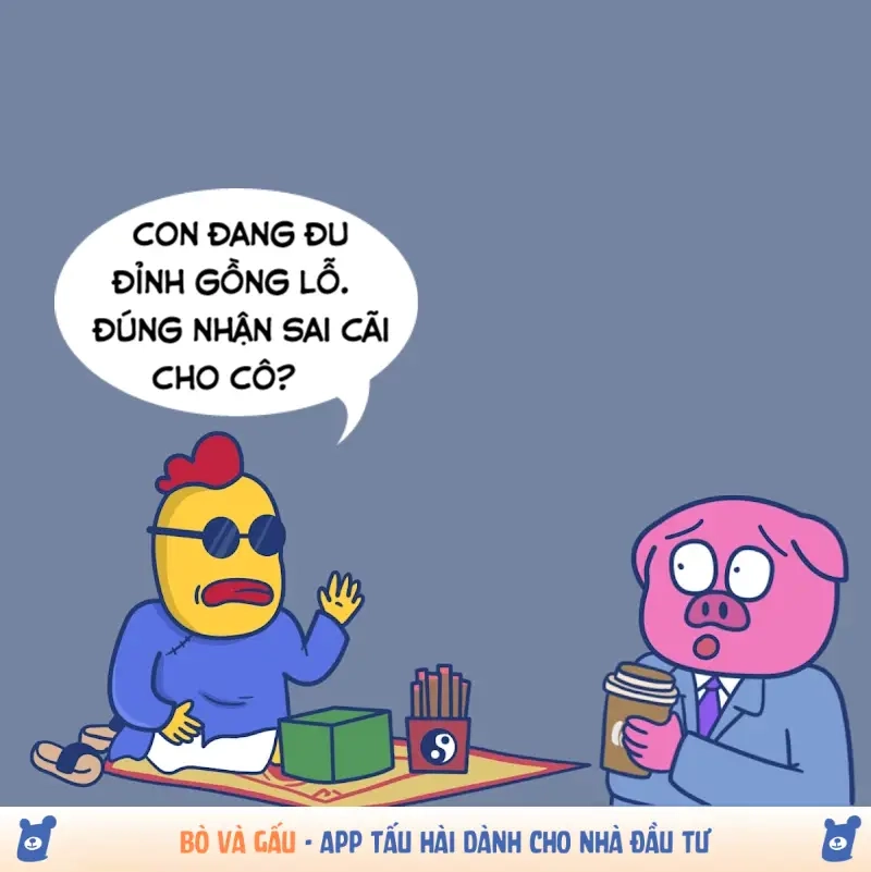 Khi tranh luận đi vào ngõ cụt thì có meme cô đồng đúng nhận sai cãi