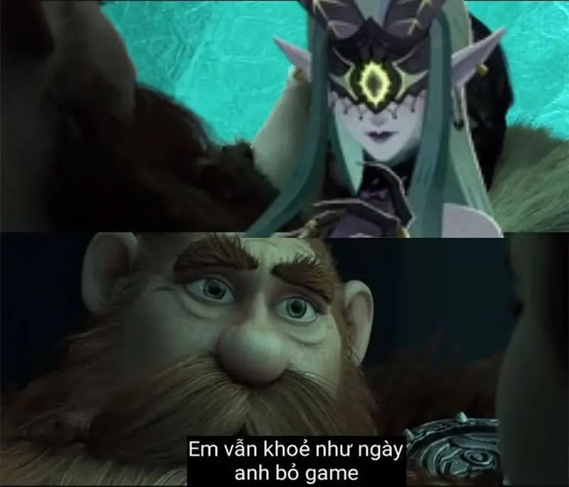 Phản ứng hài hước của game thủ trong meme AFK