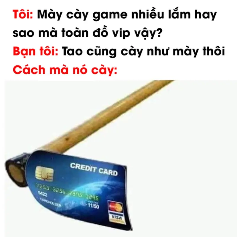 Meme nạp tiền vào game chế vui giúp game thủ giải trí