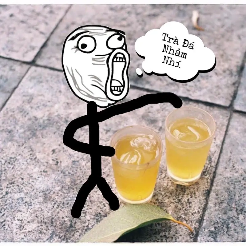 Cùng cười vui với meme đặc sản Hà Nội (trà đá, bún chả) mỗi ngày