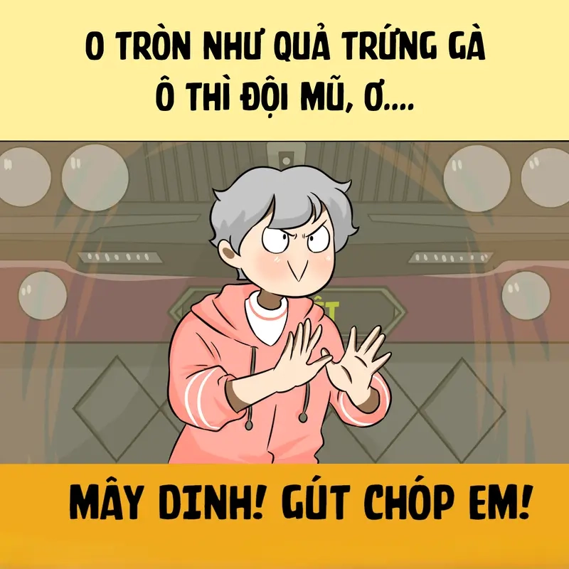 Biểu cảm chất chơi đến từ meme Binz a mây zing gút chóp