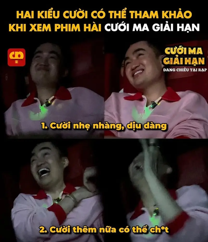 Phản ứng hài hước trong meme phim chiếu rạp gây cười sảng khoái