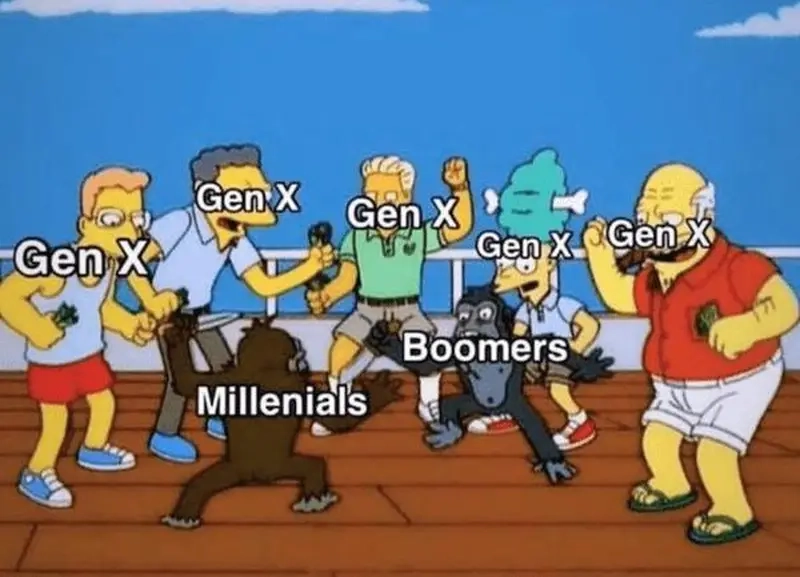 Meme Boomer vs Gen Z sáng tạo meme so sánh thế hệ thu hút