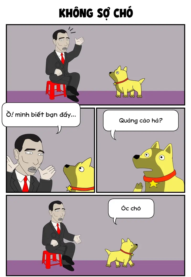 Meme theo cộng đồng, group độc đáo với meme Không Sợ Chó siêu hài hước