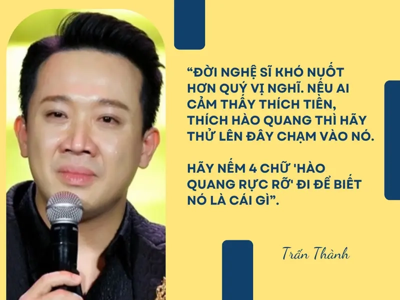 Hài hước và sâu sắc meme đời nghệ sĩ khó nuốt meme Trấn Thành