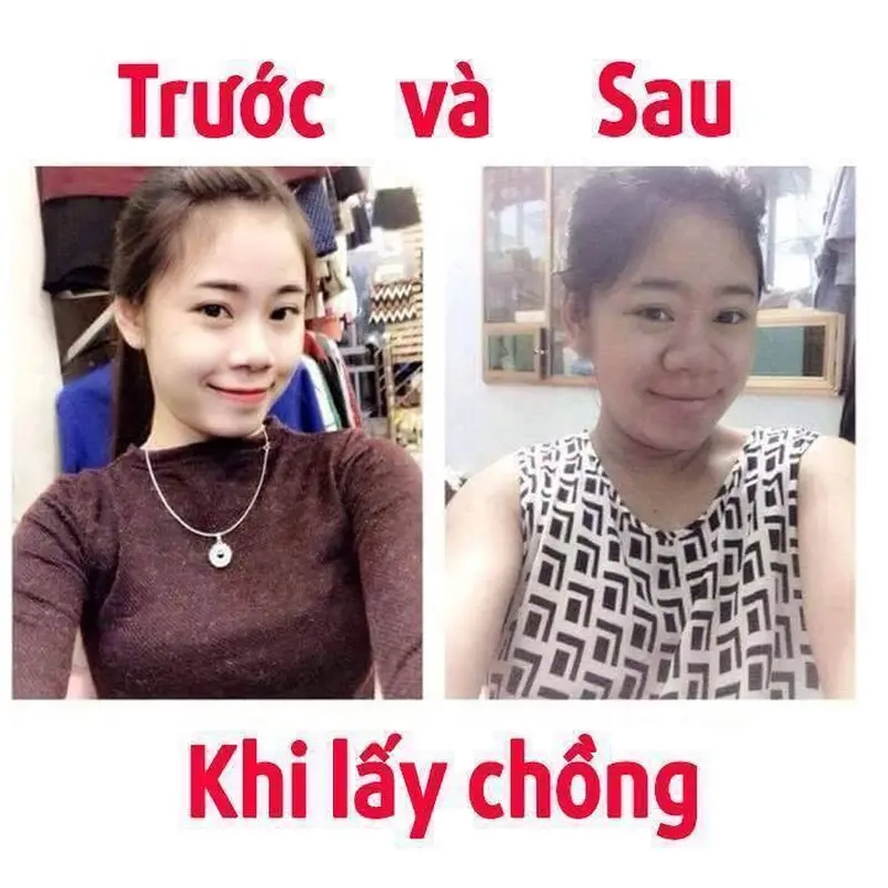 Meme trước và sau khi lấy vợ/chồng thu hút triệu lượt tương tác