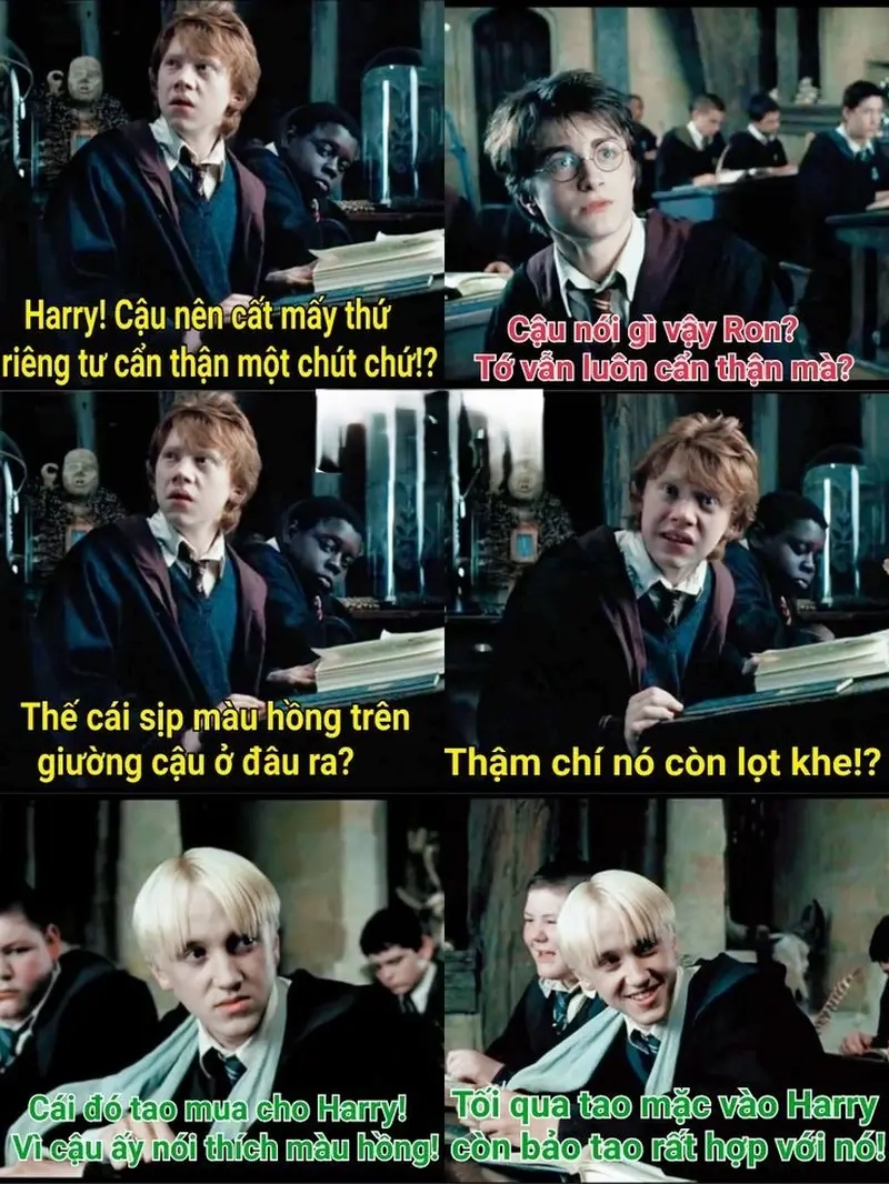 Meme Harry Potter (các nhà) phản ánh đời thực theo cách thú vị