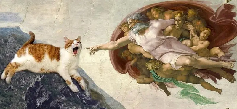 Ai cũng từng làm quen với meme The Creation of Adam kiểu “bắt tay” vui nhộn