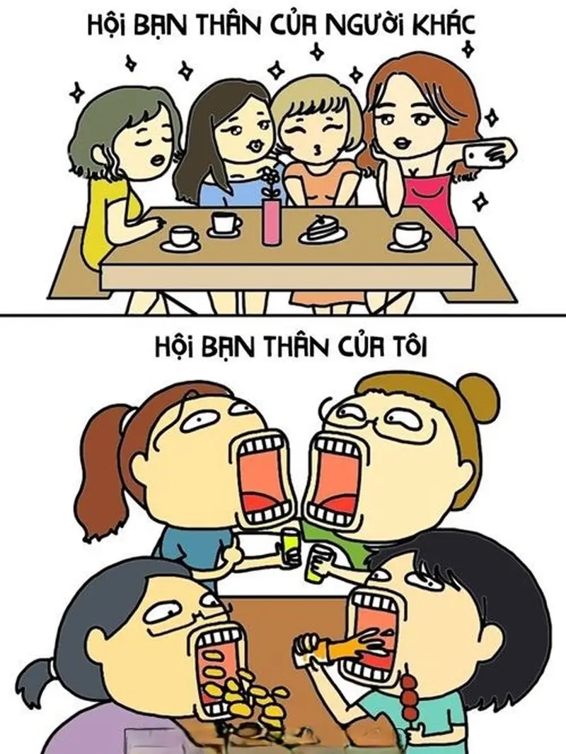 Meme hội bạn thân siêu dễ thương làm ấm lòng mọi người