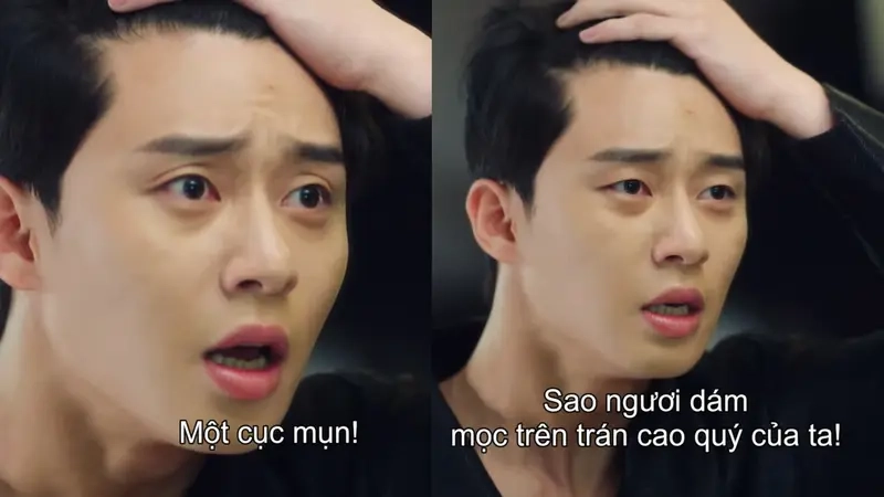 Da mặt bỗng dưng nổi loạn meme đẩy mụn