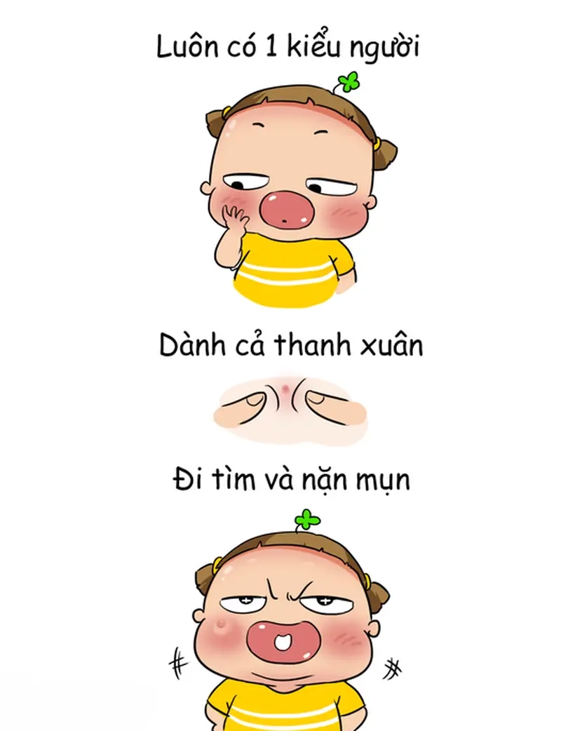 Đẩy mụn là giai đoạn tăm tối của làn da meme đẩy mụn